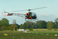 HB-ZBF @ LSZG - Hoovering for departure at Grenchen. - by sparrow9