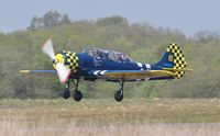 G-OUGH @ EGFH - Resident Yak-52/DOSAAF/Yellow 19. - by Roger Winser