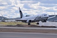 N403AS @ KBOI - Landing RWY 28R.