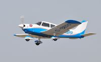 G-BBPP @ EGFH - Visiting Cherokee Archer departing Runway 22. - by Roger Winser