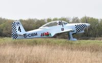 G-CIBM @ EGFH - Resident Vans RV-8, Raven 4 of Team Raven in 2019 display season markings. - by Roger Winser