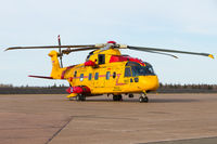 149910 @ CYQM - Parked on the ramp after a Search & Rescue operation.