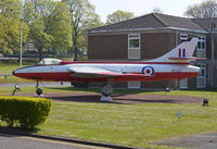 XF527 @ EGWN - Hawker Hunter F.6 on gate guard duties at RAF Halton. - by moxy