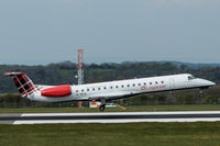 G-SAJL @ EGGD - Landing RWY 09 - by DominicHall
