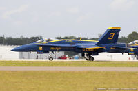 163429 @ KLAL - F/A-18C Hornet 163439  from Blue Angels Demo Team  NAS Pensacola, FL