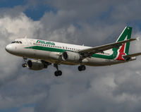 EI-DTB @ LEMG - Alitalia A320 Approaching Malaga - by ianlane1960