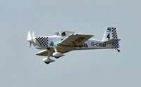 G-CIBM @ EGFH - Resident RV-8 (Raven 4 of Team Raven) departing Runway 22. - by Roger Winser