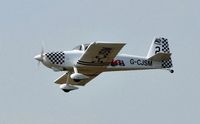 G-CJSM @ EGFH - Resident RV-8 (Raven 2 of Team Raven) departing Runway 22. - by Roger Winser