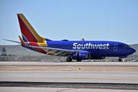 N444WN @ KBOI - Landing roll out on RWY 28R.