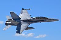 164043 @ KBOI - A wing dip from VW-23.  VMFA-314 Black Knights, MCAS Miramar, CA. - by Gerald Howard