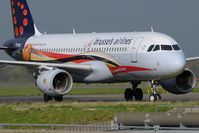 OO-SNC @ LFPG - Brussels Airlines (dd 3/28/2012 painted in Belgian Red Devils special colours Oct 2013 - Feb 2016 painted in Belgian Icons - René Magritte special colours 03-2016) - by Jean Christophe Ravon - FRENCHSKY