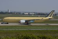 HS-XJB @ LFBO - Air Asia X A339 under tug to the other side of the airport under test reg F-WWYL. - by FerryPNL