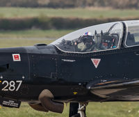 ZF287 @ EGXU - RAF Linton on Ouse 2019 Display Pilot taxying out prior to a practice display and giving a cheeky wave. - by Steve Raper
