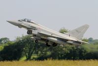 MM7310 @ LFRJ - Eurofighter EF-2000 Typhoon S, Take off rwy 26, Landivisiau Naval Air Base (LFRJ) Tiger Meet 2017 - by Yves-Q