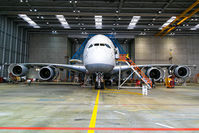 D-AIMM @ EDDF - Inside of the maintenance A 380 building!C-check!! All engines open. - by Uwe Zinke
