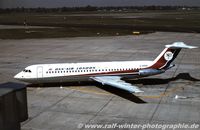 G-AWWX @ EDDL - BAC 111-509EW - Dan-Air Service - 184 - G-AWWX - 1980 - DUS - by Ralf Winter