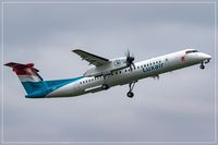 LX-LGE @ EDDR - De Havilland Canada DHC-8-402Q, - by Jerzy Maciaszek