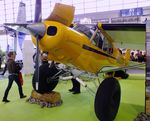 N162AW @ EDNY - Piper PA-18-150 Super Cub with Alaska bushwheels at the AERO 2019, Friedrichshafen - by Ingo Warnecke