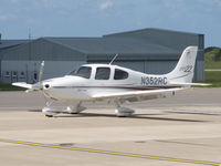 N352RC @ EGJB - Parked on the west apron, Guernsey - by alanh