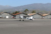 N485 @ SZP - 1959 Cessna 180B, Continental O-470 230 Hp, landing roll Rwy 22 - by Doug Robertson