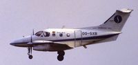 OO-SXB @ EBOS - Landing at Ostend, Belgium mid'80s - by j.van mierlo