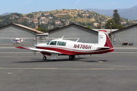 N4786H @ SZP - 1979 Mooney M20J 201, Lycoming IO-360-A3B6D 200 Hp, taxi - by Doug Robertson