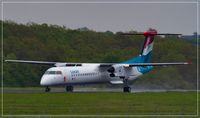 LX-LGE @ EDDR - De Havilland Canada DHC-8-402Q, - by Jerzy Maciaszek