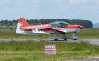 G-BYBF @ EGFP - Visiting Alpha Sport departing Runway 04. - by Roger Winser