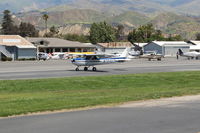 N704UT @ SZP - 1976 Cessna 150M, Continental O-200 100 Hp, landing roll Rwy 22 - by Doug Robertson
