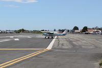 N704JH @ SZP - 1976 Cessna 150M, Continental O-200 100 Hp, taking the active - by Doug Robertson