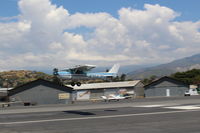 N704JH @ SZP - 1976 Cessna 150M, Continental O-200 100 Hp, landing Rwy 22 - by Doug Robertson