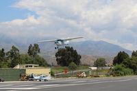 N704JH @ SZP - 1976 Cessna 150M, Continental O-200 100 Hp, on final Rwy 22 - by Doug Robertson