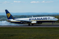 EI-EBD @ EGGD - Landing RWY 09 - by DominicHall