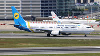 UR-PSX @ EBBR - Take off on rwy 07R.