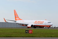 TC-ASP @ EGSH - Departing from Norwich after a re-spray. - by Graham Reeve