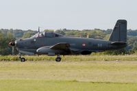 F-AZYI @ LFRU - Breguet Br.1050 Alizé, Taxiing, Morlaix-Ploujean airport (LFRU-MXN) Air show 2017 - by Yves-Q