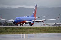 N968WN @ KBOI - Landing roll out on RWY 28L.
