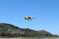 N69765 @ SZP - 1941 Boeing Stearman A75N1 as Navy N2S1, Continental W670 220 Hp radial, takeoff climb Rwy 22 - by Doug Robertson