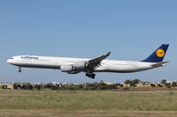 D-AIHP @ LMML - A340 D-AIHP Lufthansa - by Raymond Zammit