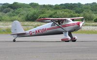 G-AKUH @ EGFH - Visiting Silvaire - by Roger Winser