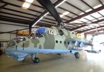 N120NX @ KLNC - Mil Mi-24D HIND-D in a hangar of the former Cold War Air Museum at Lancaster Regional Airport, Dallas County TX - by Ingo Warnecke