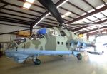 N120NX @ KLNC - Mil Mi-24D HIND-D in a hangar of the former Cold War Air Museum at Lancaster Regional Airport, Dallas County TX