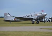 N8336C @ EGSU - Douglas DC-3A at Duxford. Ex 42-47371 - by moxy