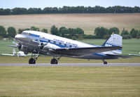 OH-LCH @ EGSU - Douglas C-53C Skytrooper at Duxford. - by moxy