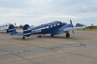 G-BKGM @ EGSU - Beech Expeditor 3NM at Duxford. - by moxy