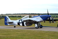 G-BIXL @ EGSU - (472216/HO-M Miss Helen), 1944 North American P-51D Mustang at Duxford. - by moxy