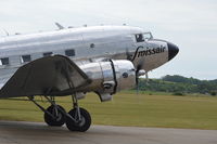 N431HM @ EGSU - Douglas C-47A-45DL (DC-3C-S1C3G) at Duxford. - by moxy