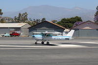 N704JH @ SZP - 1976 Cessna 150M, Continental O-200 100 Hp, taking the active-Rwy 22 - by Doug Robertson