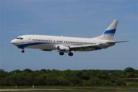 LZ-CGW @ LFRB - Boeing 737-46J,On final rwy 25L, Brest-Bretagne airport (LFRB-BES) - by Yves-Q