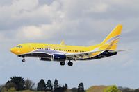 F-GZTN @ LFRB - Boeing B-737-73S, On final rwy 25L, Brest-Bretagne airport (LFRB-BES) - by Yves-Q